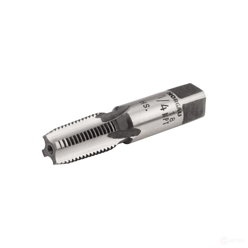 Метчик машинно-ручной NORGAU Industrial для глухих и сквозных отверстий NPT 1/4, форма C, HSS