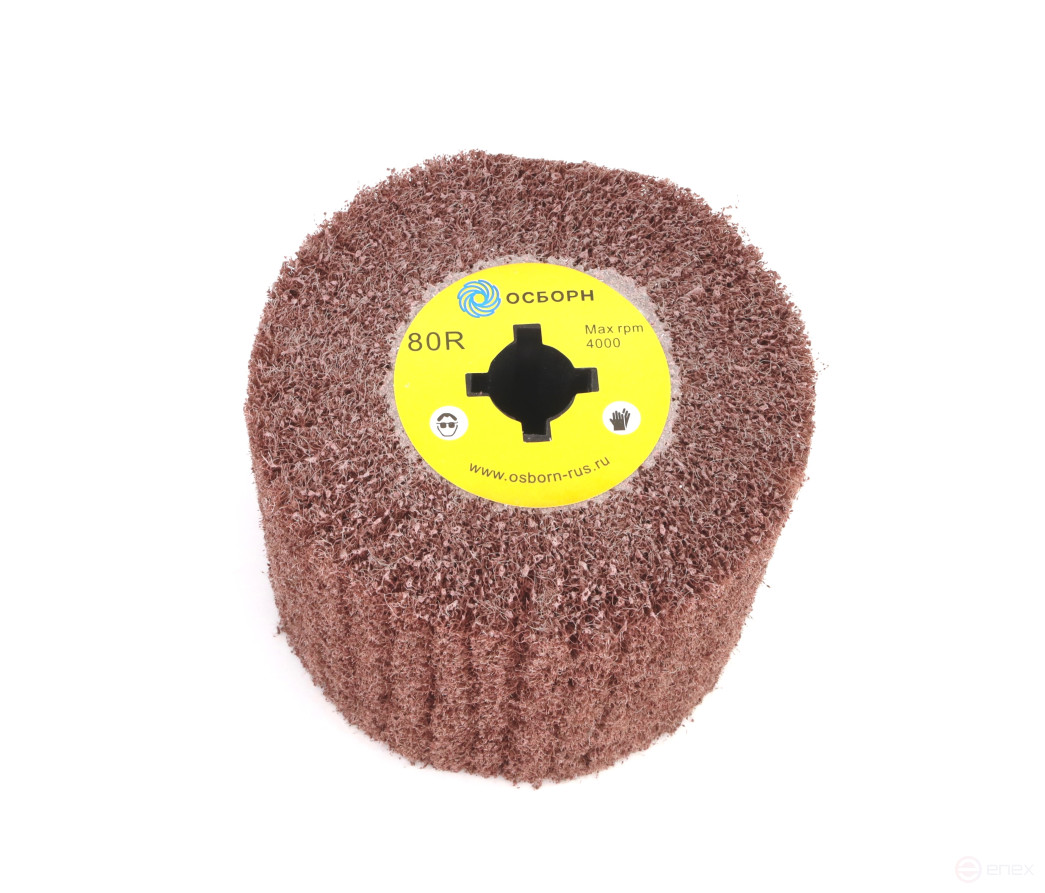 Валик Д120*100*19, нетканый материал с абразивом LP-80R по дереву для щеточных шлиф машин (6-061)