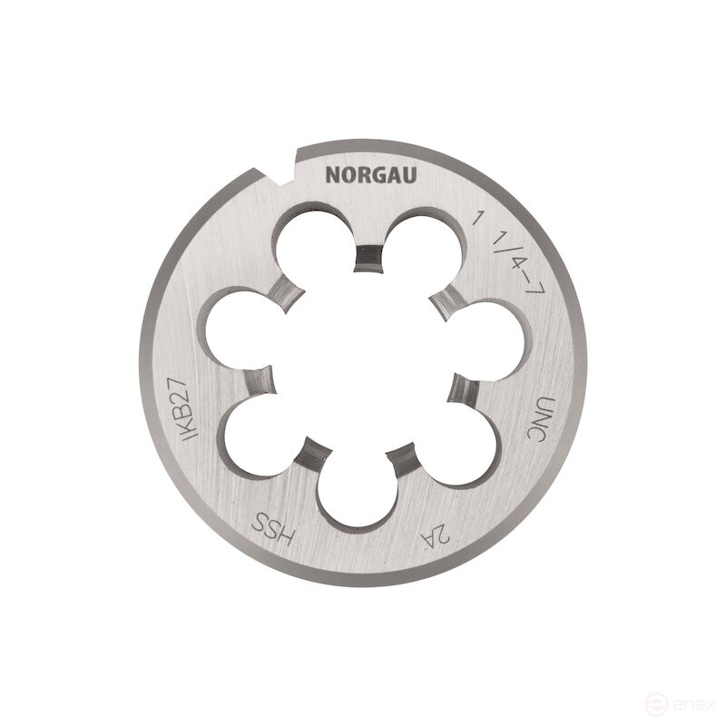 Плашка дюймовая NORGAU Industrial по металлу UNC 1 1/4, HSS