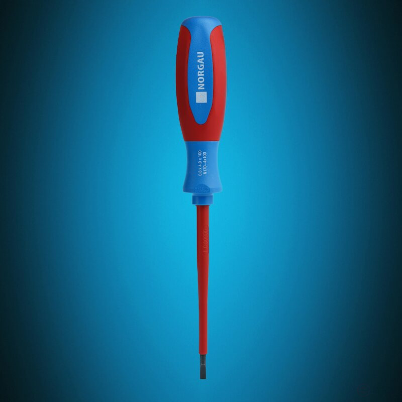 Отвертка диэлектрическая шлицевая NORGAU Industrial 4.0x100, N170