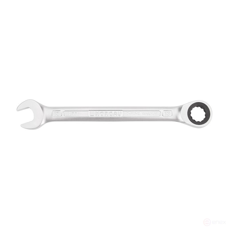 Ключ гаечный комбинированный NORGAU Industrial с трещоткой 13 мм, N7R-13