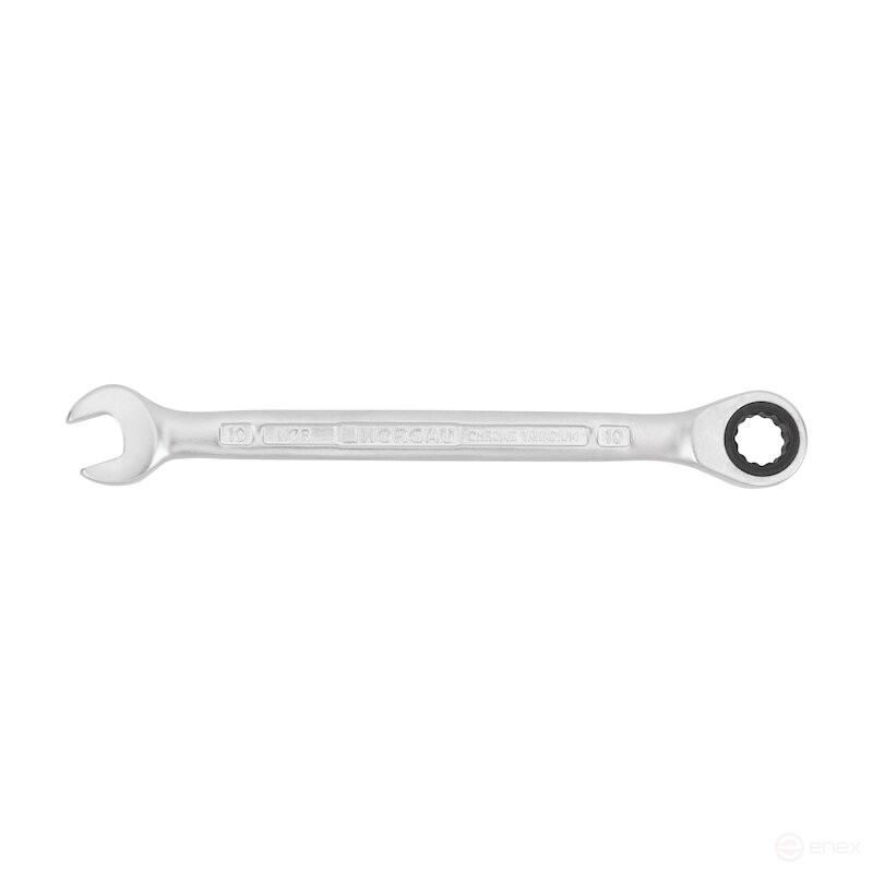 Ключ гаечный комбинированный NORGAU Industrial с трещоткой 10 мм, N7R-10