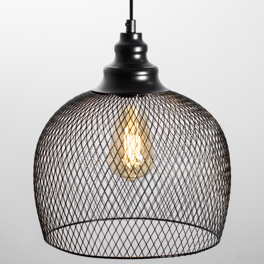 ERA PL7 BK pendant lamp for E27 lampshade height 280mm suspension 720mm black