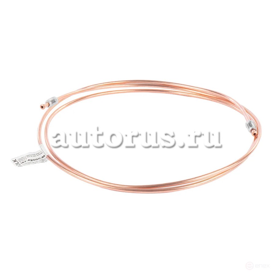Трубка тормозная медная L 2000 мм, D5 мм, штуцер М10х1,0 BOLK BBR115124 Универсальные L 2000мм