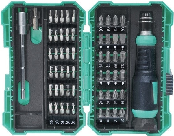 Набор отвертка с битами 9857M (57 предметов)