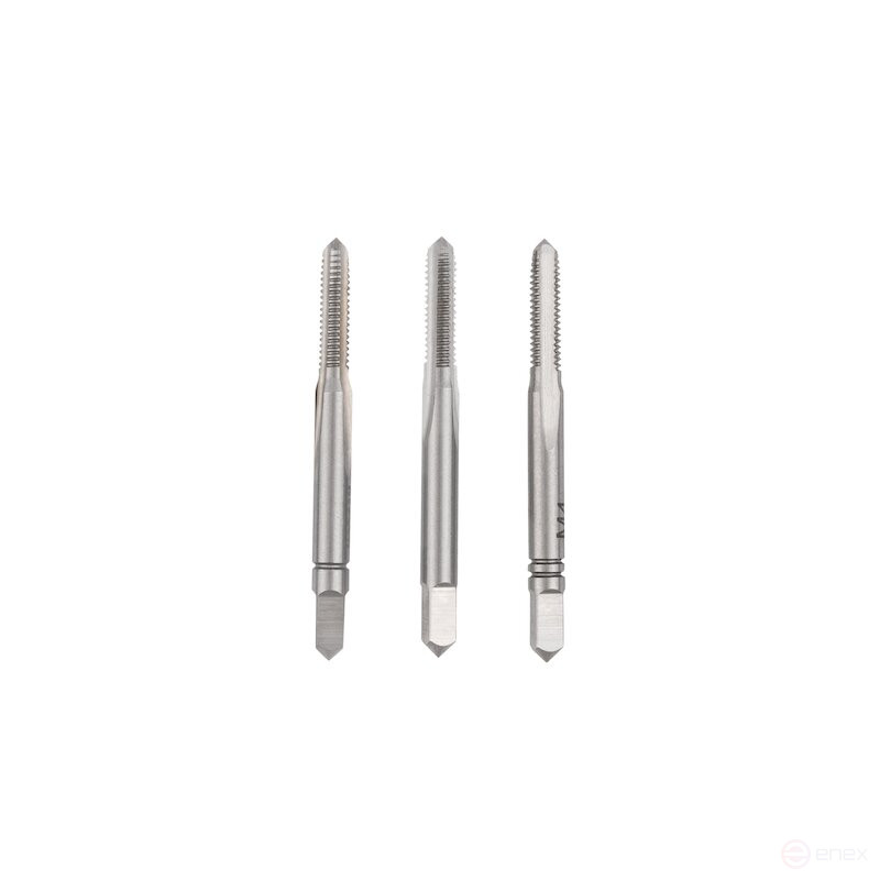 Комплект ручных метчиков NORGAU Industrial M4, HSS-E, 3 предмета