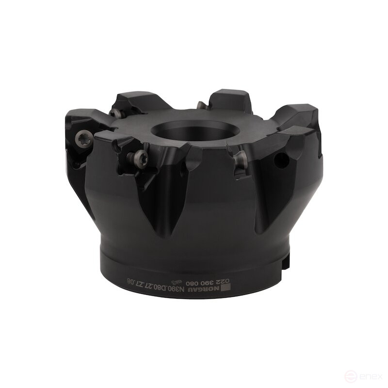 End mill with replaceable plates NORGAU Industrial N390.D80.27.Z7.08