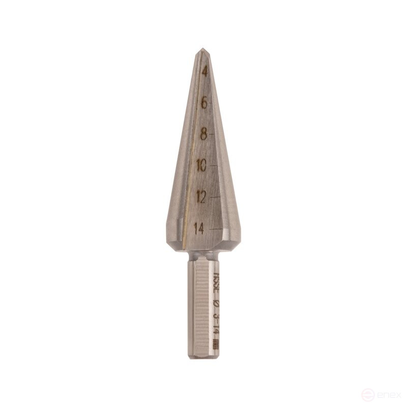 Set of conical drills NORGAU industrial for metal 3-30.5 mm, HSS-E, 3 pieces