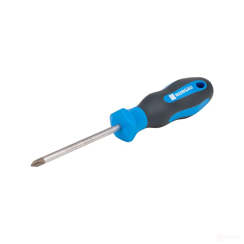 Set of screwdrivers NORGAU Industrial with two-component handles and magnetic stinger 10 pcs