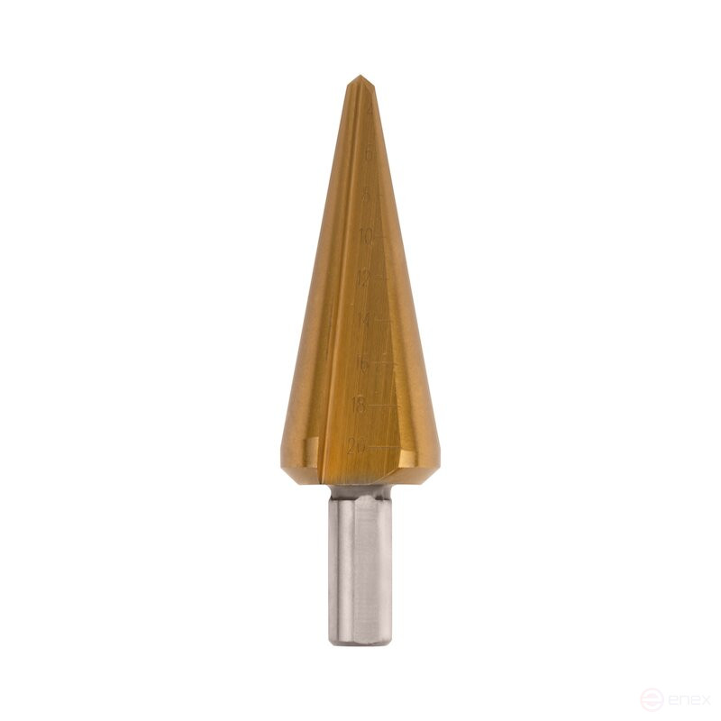 Набор конических сверл NORGAU industrial по металлу 3-30.5 мм, HSS/TIN, 3 предмета