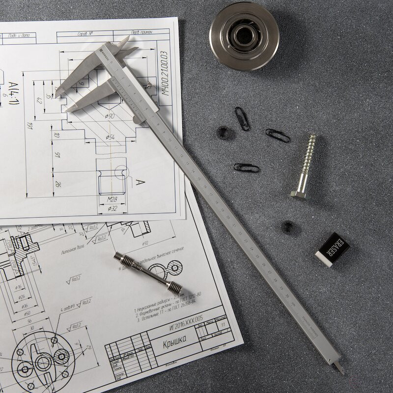Штангенциркуль нониусный NORGAU Industrial 0-300 мм, NCV-3005