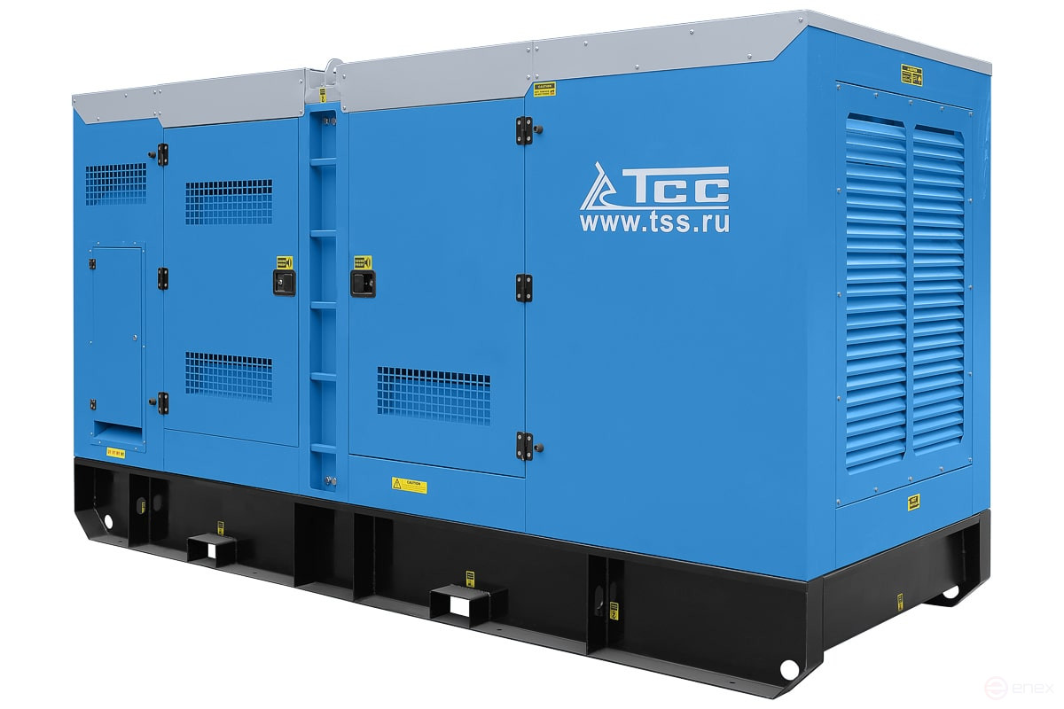 Diesel generator TSS AD-300S-T400 in a noise-proof casing with AVR