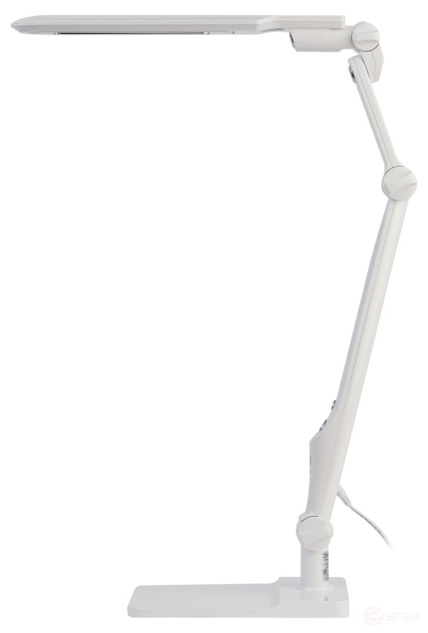 Настольный светильник ЭРА NLED-497-12W-W светодиодный на струбцине и с основанием белый