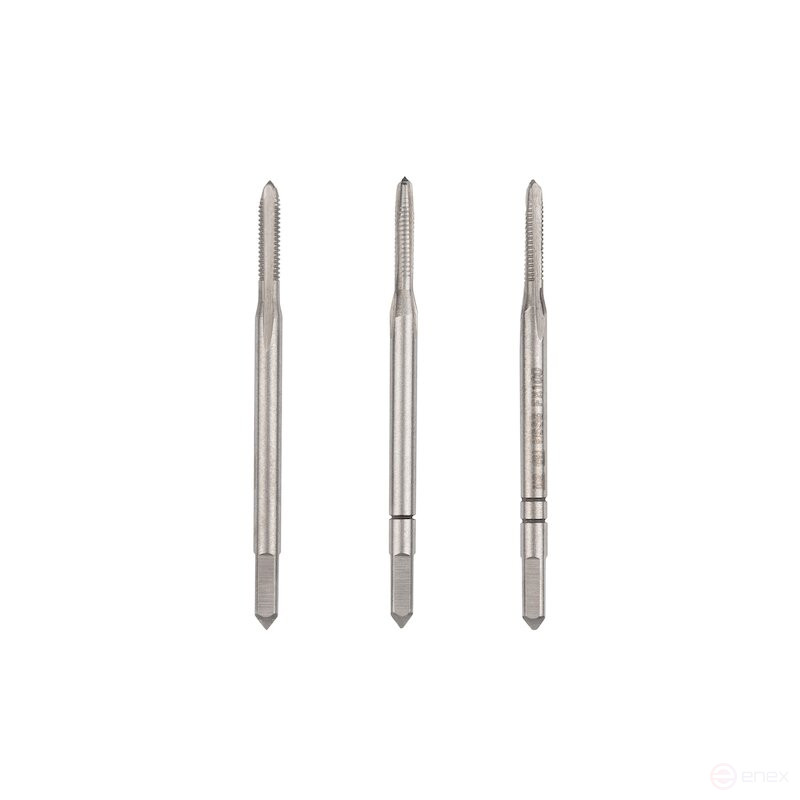 Комплект ручных метчиков NORGAU Industrial M2, HSS, 3 предмета