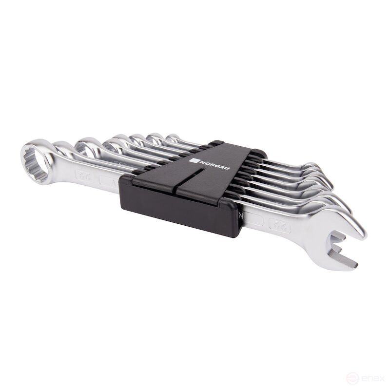 Набор гаечных комбинированных ключей NORGAU Industrial NWS7-008, 8 предметов в пластиковом держателе