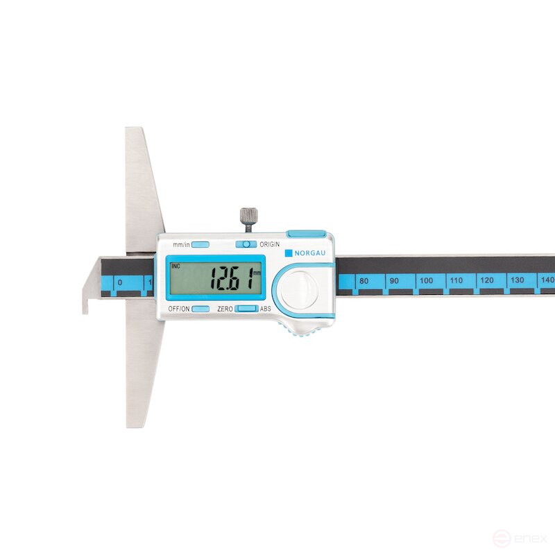 Штангенглубиномер NORGAU Industrial цифровой специальный 0-200 мм, NDD-H