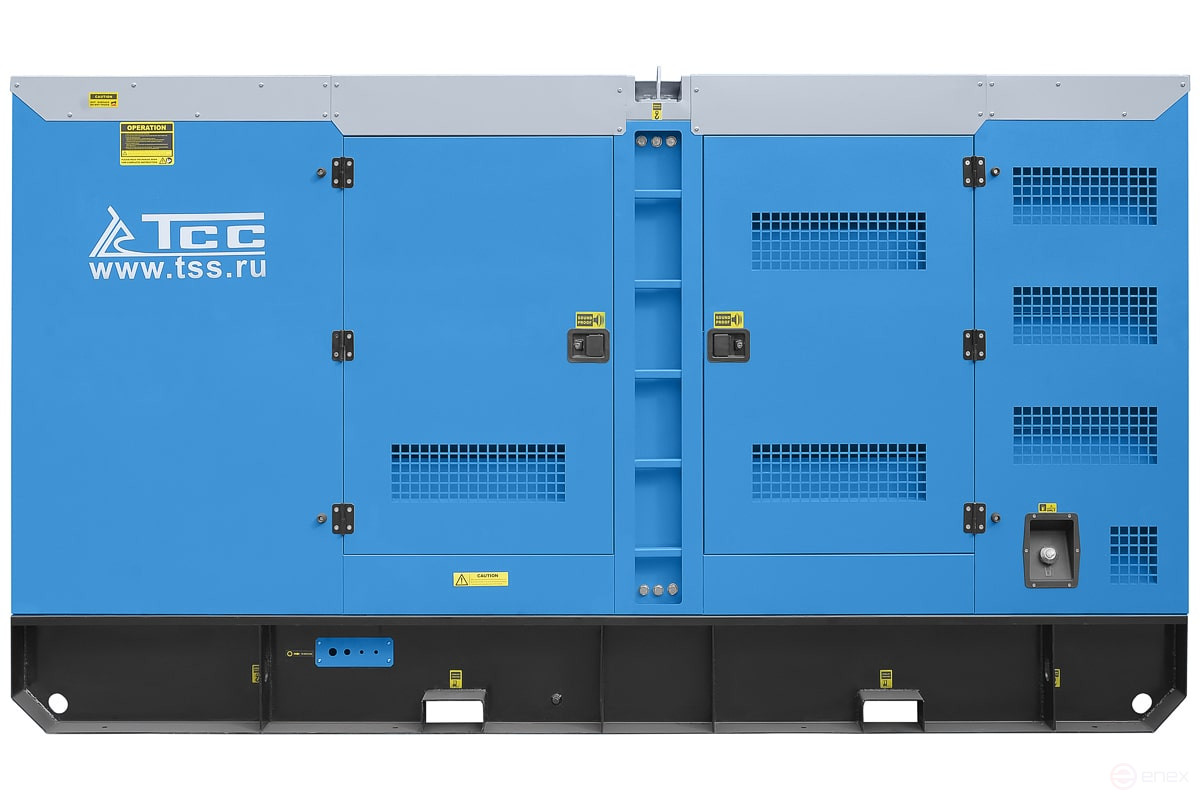 Diesel generator TSS AD-300S-T400 in a noise-proof casing with AVR
