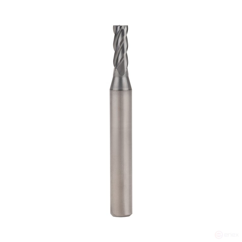Universal end milling cutter NORGAU Industrial for metal 4 mm, Z4, type UNI, VHM/AlCrSiN