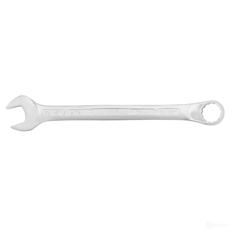 Ключ комбинированный дюймовый изогнутый NORGAU Industrial 11/16", N7B-11/16
