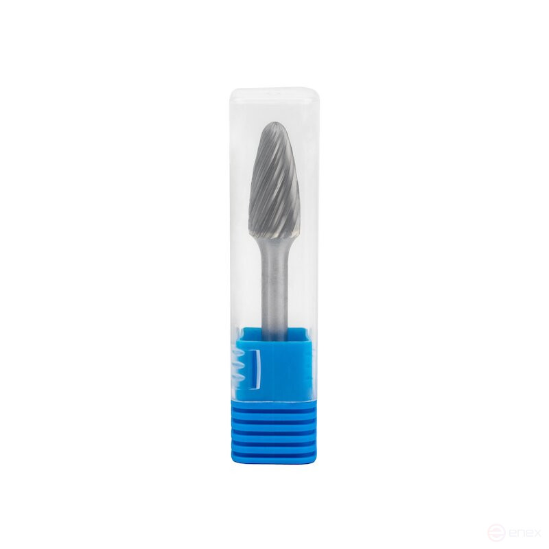 Борфреза твердосплавная NORGAU Industrial параболическая 12 мм, R3, форма E, ALU