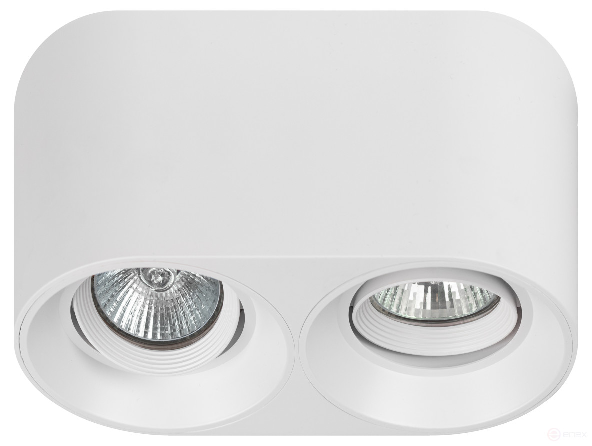 Светильник накладной ЭРА OL25-2 WH под лампу MR16 GU5.3 поворотный белый