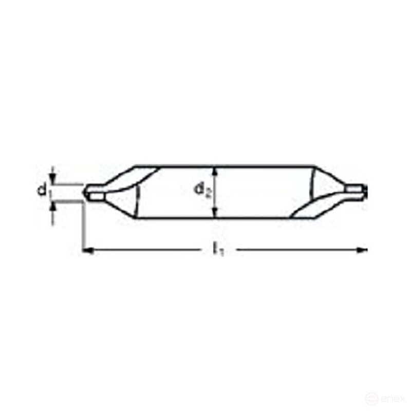 Сверло центровочное NORGAU Industrial по металлу 2.5 мм, форма А, VHM