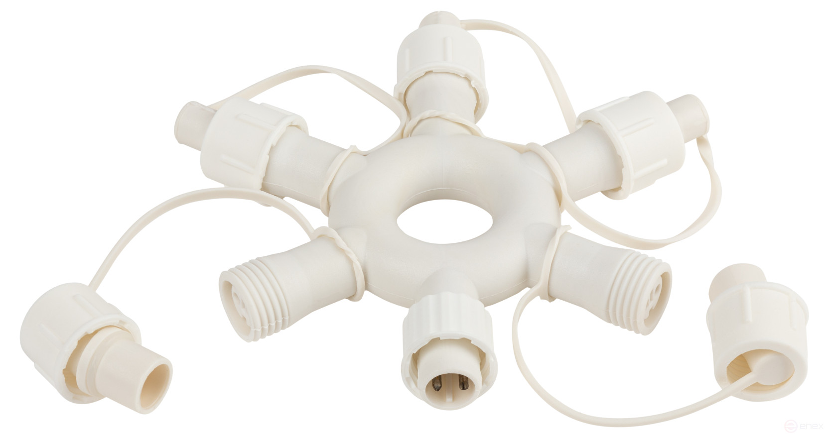 ERA ERAPS-OR2 Circular Splitter for Garlands 6 Sockets IP44 PVC 24 V