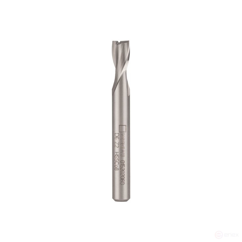 Фреза концевая NORGAU Industrial шпоночная по металлу 6 мм, Z2, HSS-Co8