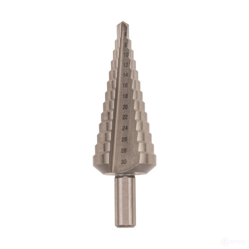 Набор ступенчатых сверл NORGAU industrial по металлу 4-30 мм, HSS-E, 3 предмета