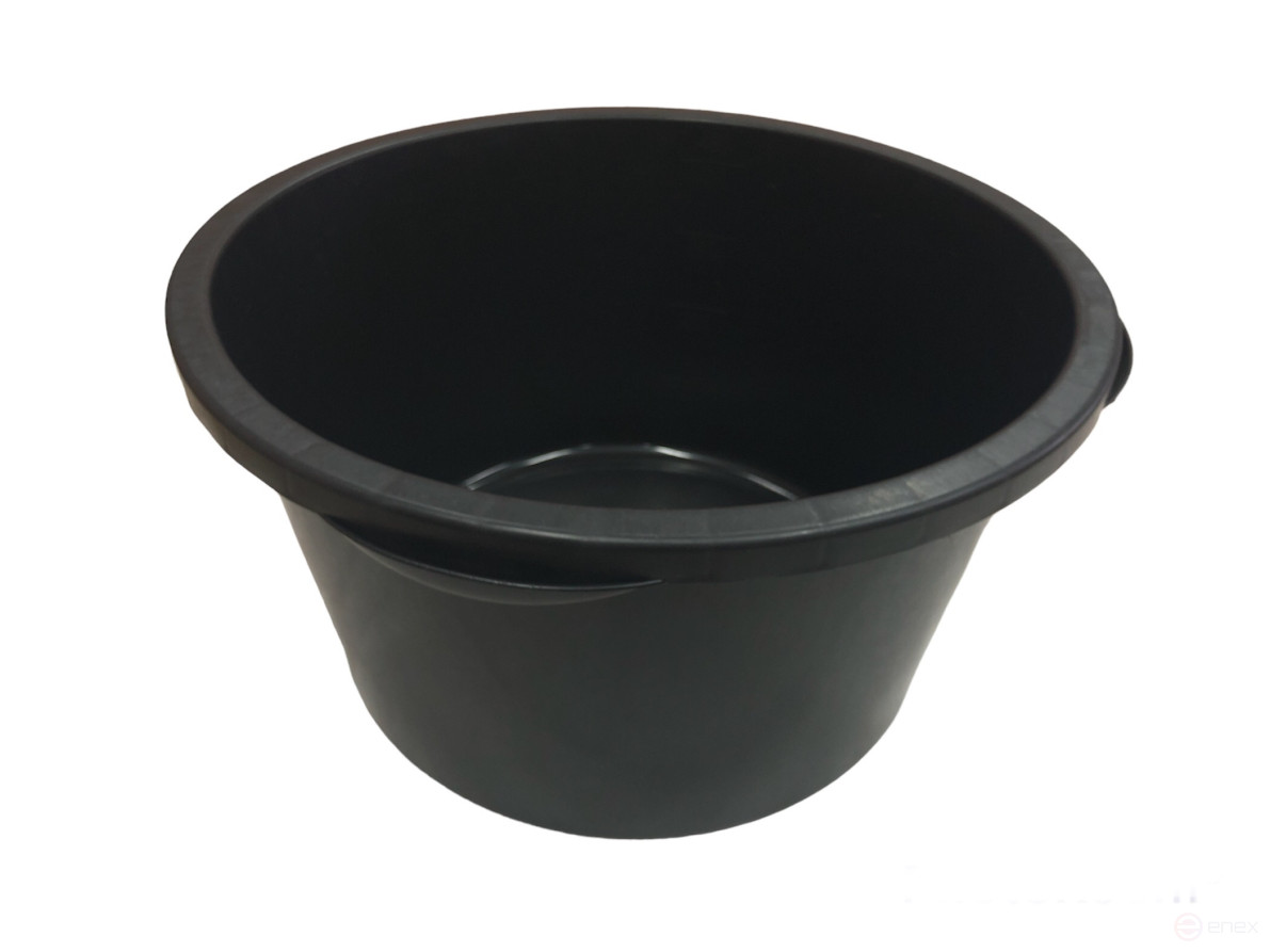 Round construction basin 40L, polypropylene, 350*475, weight 1,250