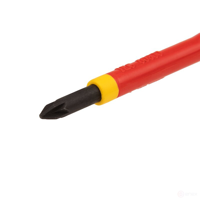 Отвертка диэлектрическая крестовая NORGAU Industrial PZ1x80 мм, тип N171