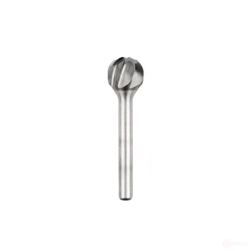 Carbide borehole NORGAU Industrial spherical 16 mm, shape D, ALU