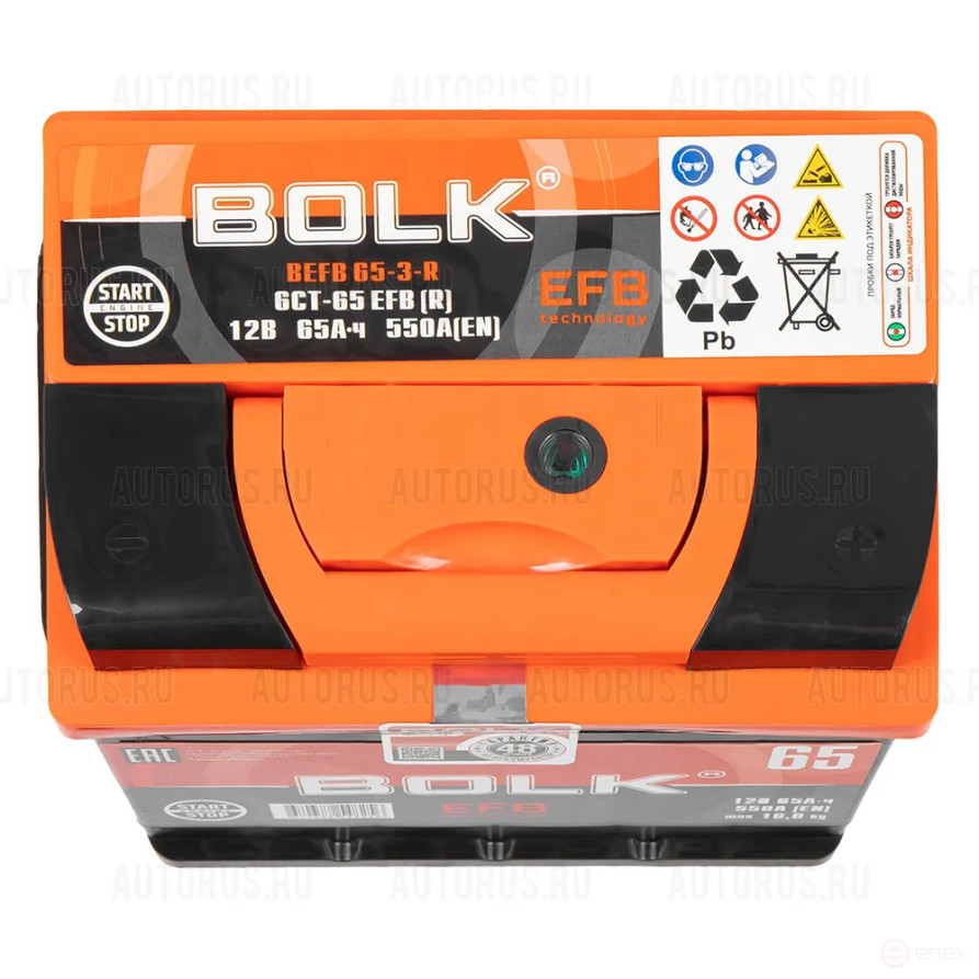 Аккумулятор BOLK EFB Stop&Go 65 А/ч обратный R+ 242x175x190 L2 EN 550 А