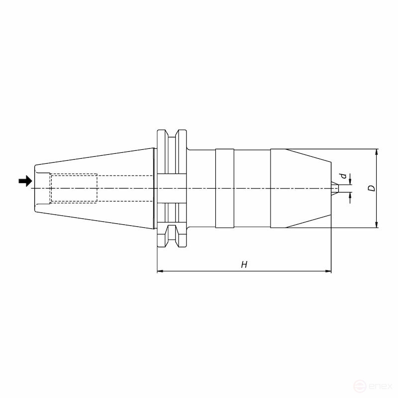 Патрон сверлильный NORGAU Industrial D3-16 мм, SK40, DIN 69871
