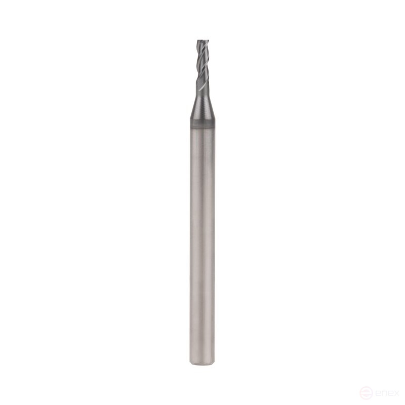 Universal end milling cutter NORGAU Industrial for metal 2 mm, Z3, VHM/AlCrSiN