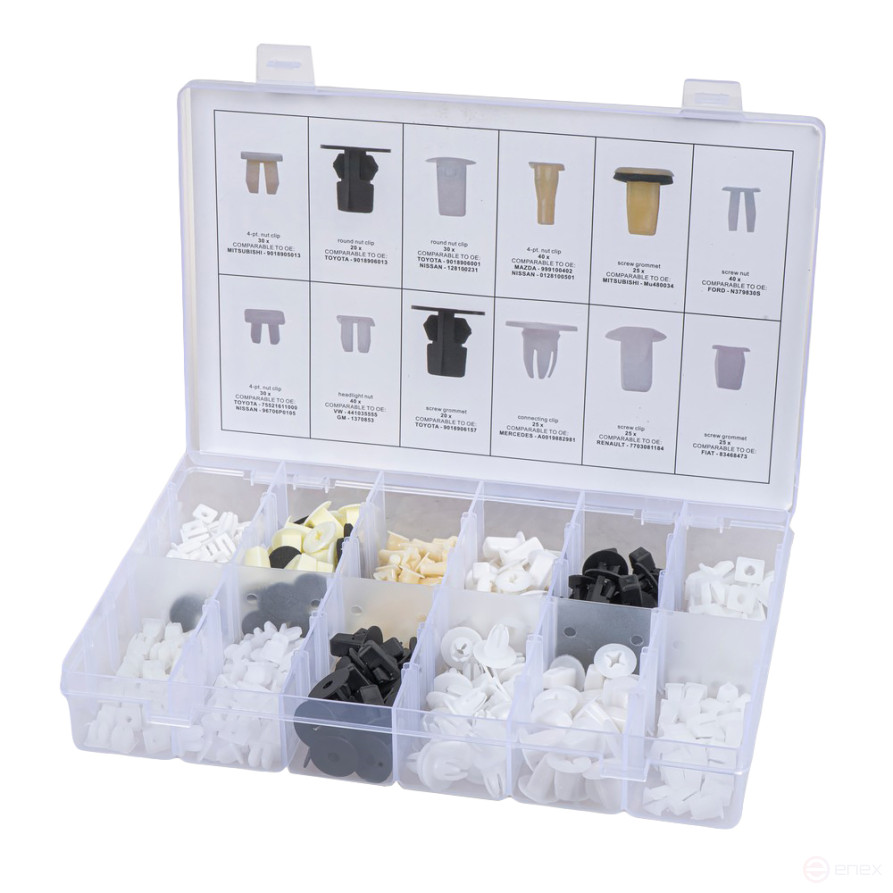 Набор крепежей (клипс) универсальный 350пр ARNEZI R8020208