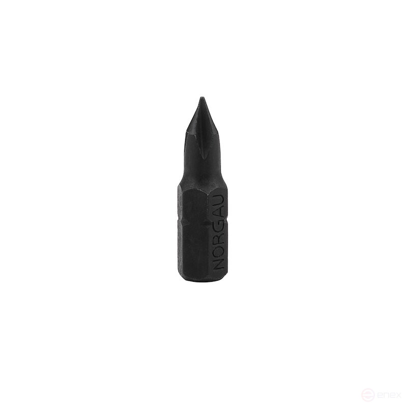 Вставка отверточная крестовая NORGAU Industrial PH1, 25 мм, хвостовик шестигранный 1/4", N690-РН1