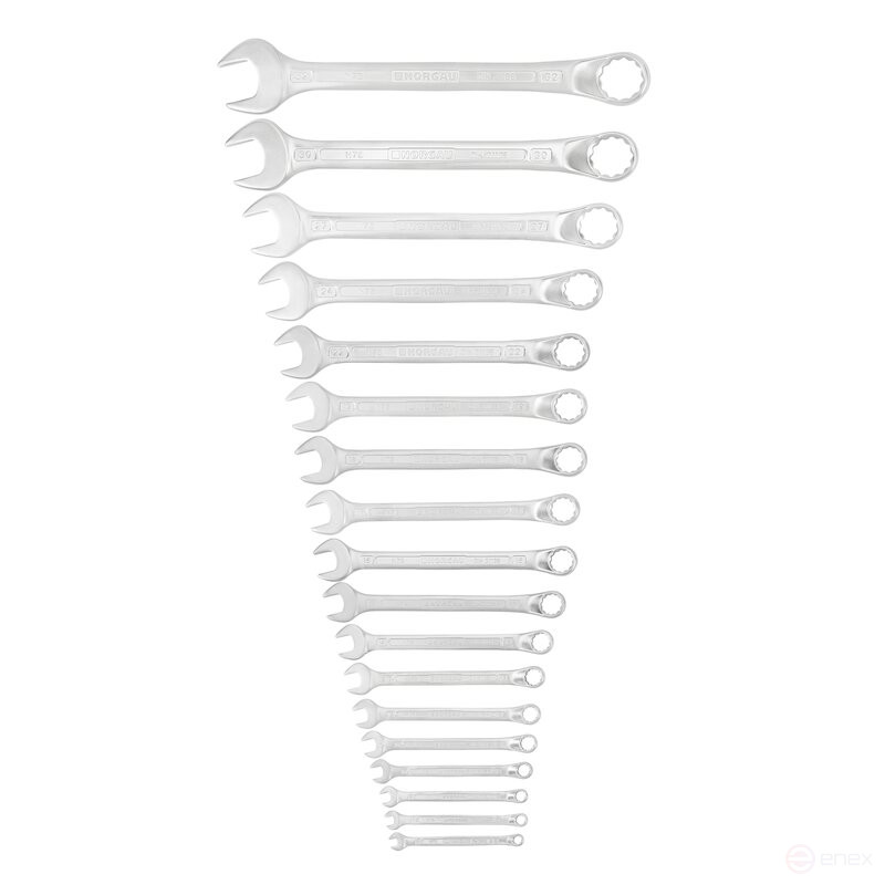 Набор комбинированных гаечных ключей NORGAU Industrial NBS7В-019, 19 предметов