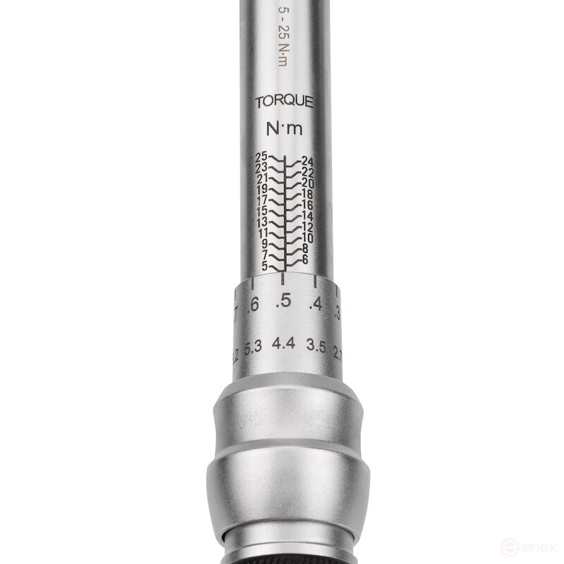 Ключ динамометрический NORGAU Industrial предельный с трещоткой 1/4", 5-25 Нм, NTW30-025RL