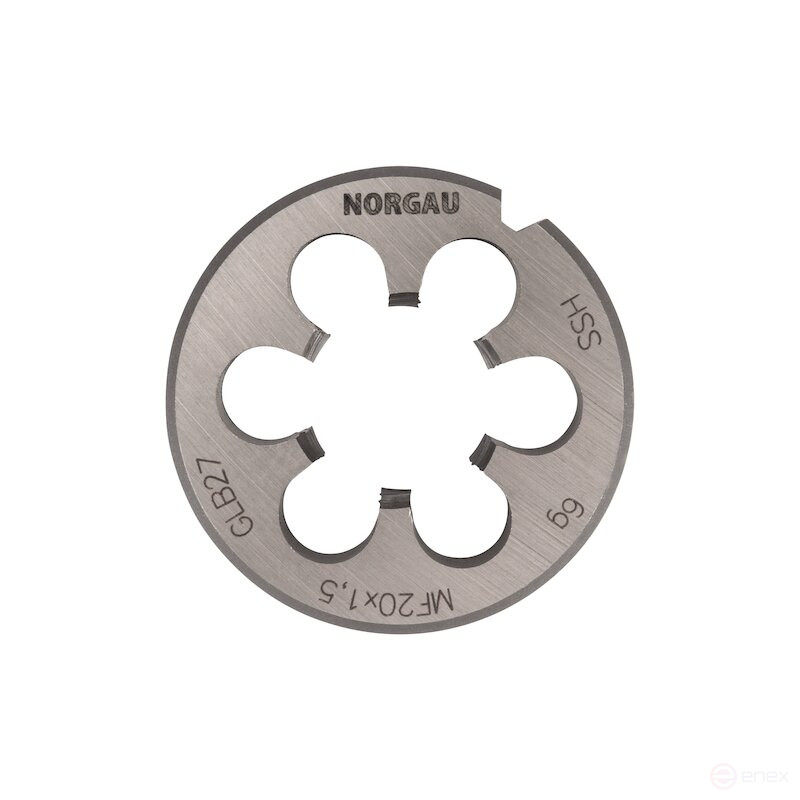 Плашка NORGAU Industrial по металлу MF20x1.5 мм, HSS