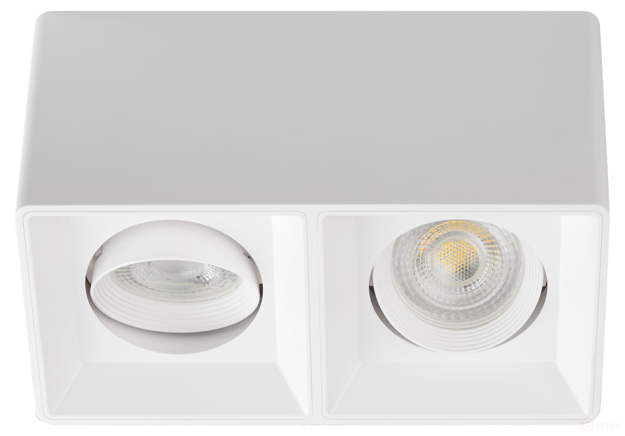 Светильник настенно-потолочный спот ЭРА OL24-2 WH под лампу MR16 GU5.3 поворотный белый