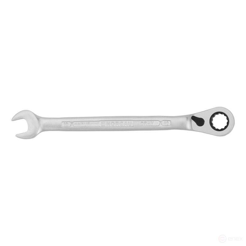 Ключ гаечный комбинированный с переключающейся трещоткой NORGAU Industrial 10 мм, N7UR-10