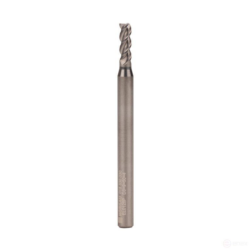 High-performance end milling cutter NORGAU Industrial for metal 3 mm, Z3, VHM