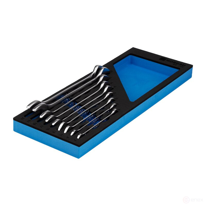 NORGAU Industrial double-sided wrench set, 9 pieces, N6-009