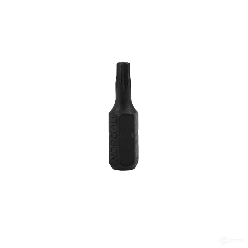 TORX NORGAU Industrial insert with inner hole T15x25 mm, 1/4" hex shank, N688-T15