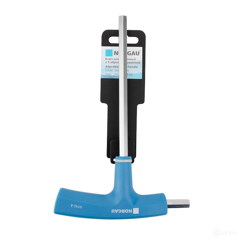 Ключ шестигранный NORGAU Industrial с Т-образной рукояткой 8 мм, NT42-8, SNCMV