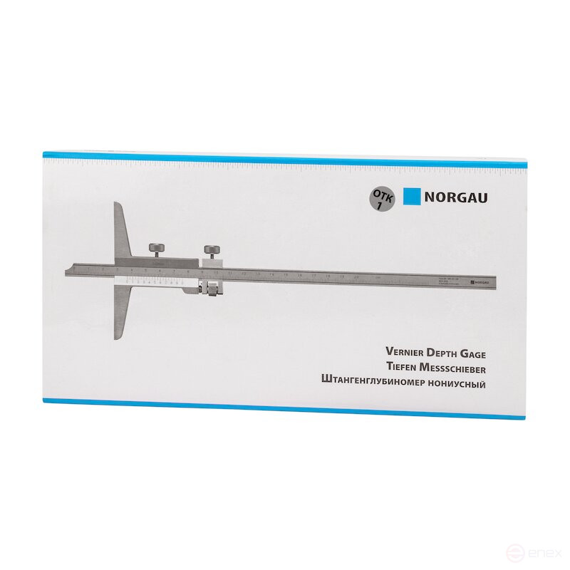 Штангенглубиномер NORGAU Industrial нониусный 0-200 мм, NDV-H