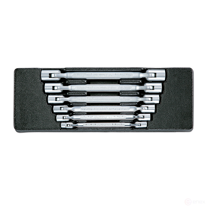 Набор двойных шарнирных ключей в ложементе, 6 предметов