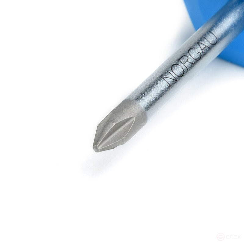 Отвёртка крестовая NORGAU Industrial короткая Phillips PH1х38 мм, N162