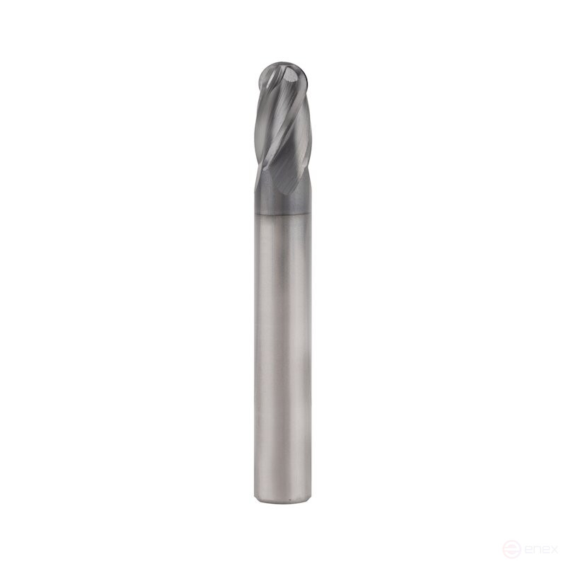 Фреза концевая NORGAU Industrial сферическая 8 мм, Z4, VHM/AlCrSiN